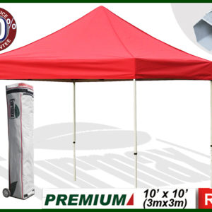 PREMIUM Faltzelt 3m x 3m rot