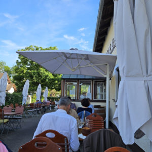 Taverna Seitenarmschirm GRAU