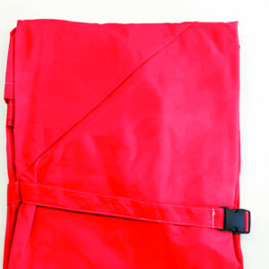 Ersatz - Schirmdecke Strato 3x3 rot mit Volant
