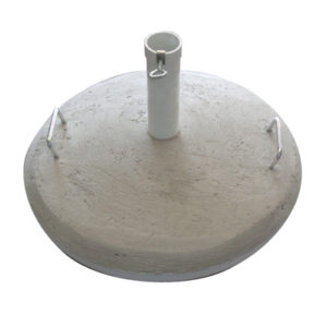 Betonsockel 70KG mit Kunststoffhülle WEISS